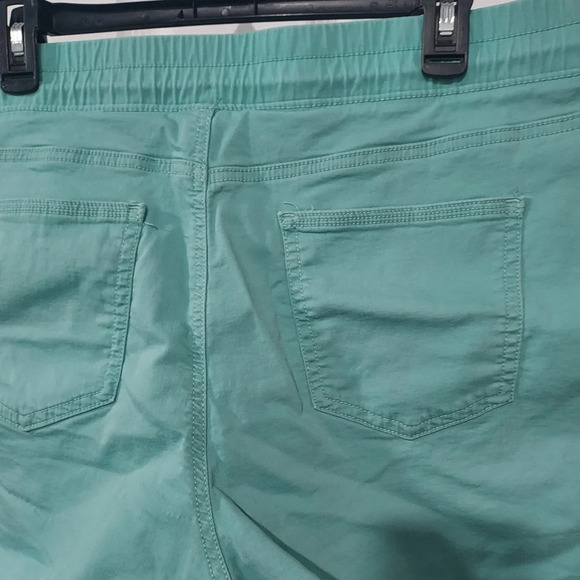 Time and Tru Mint Green Pull On Knit Cuffed Shorts in SIze XXL (20) - Picture 8 of 11